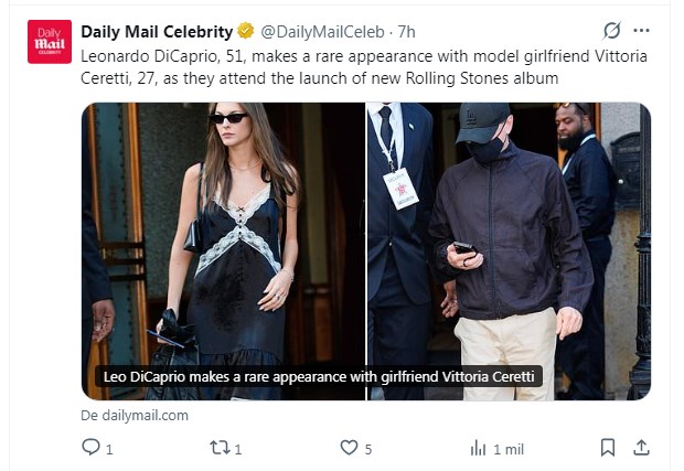Leonardo DiCaprio irreconocible: pese a llegar "camuflado" a un evento, fue igualmente captado por paparazzis / Captura x.com/DailyMailCeleb