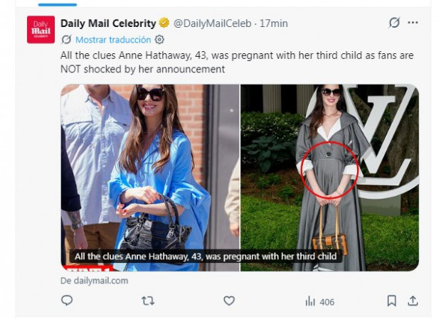 Anne Hathaway embarazo