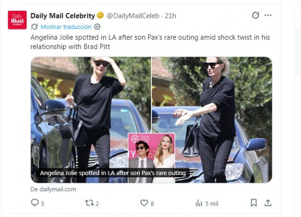 Angelina Jolie calor pantalones