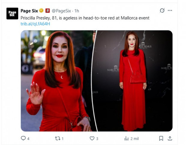 Priscilla Presley hoy
