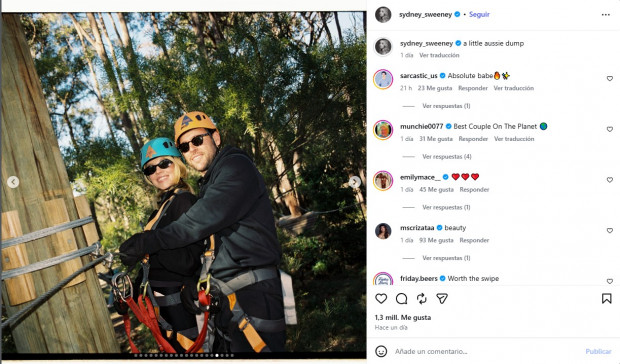 La actriz compartió imágenes junto al empresario desde Australia / www.instagram.com/sydney_sweeney