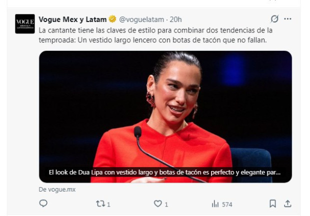 Dua Lipa vestido
