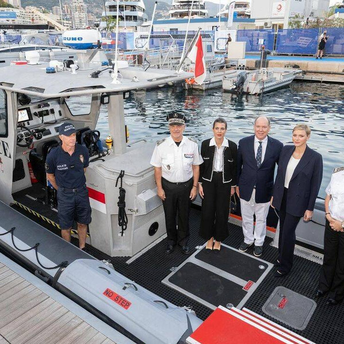 La inauguración del barco. Foto: Palacio Real de Mónaco.