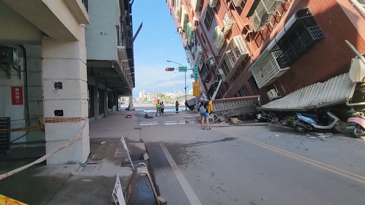 Terremoto en Taiwán Videos muestran el impresionante colapso de los