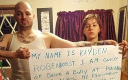 El ejemplar castigo de un padre a su hijo por hacer bullying en el colegio