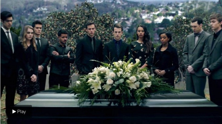 Los compañeros de Bryce Walker en el funeral / www.infobae.com