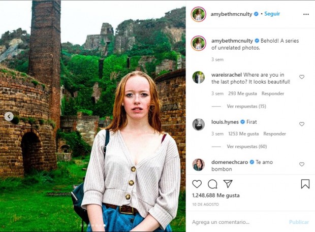 Tras su participación en esa serie, la actriz de 18 años cuenta con otros dos proyectos en marcha / www.instagram.com/amybethmcnulty