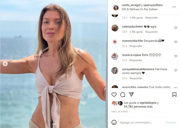 La protagonista de diversas teleseries se llenó de elogios por las instantáneas / www.instagram.com/carito_arregui