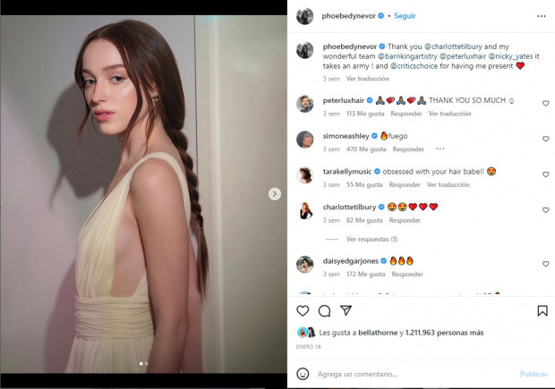 Phoebe Dynevor anunció que deja "Bridgerton" / www.instagram.com/phoebedynevor