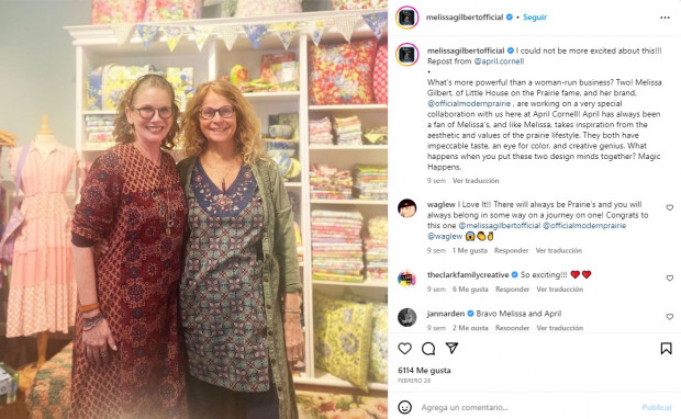 En la actualidad, vive muy tranquila en una granja / www.instagram.com/melissagilbertofficial