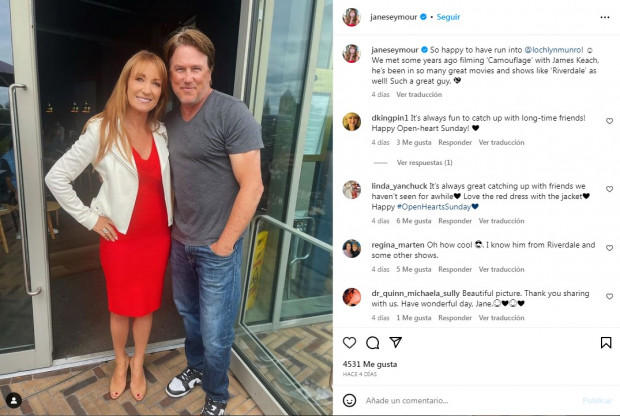 También participó de "Live and Let Die", cinta de James Bond estrenada en 1973. / www.instagram.com/janeseymour