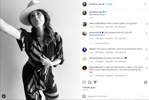 Así se ve la actriz en la actualidad / www.instagram.com/aprilthebowlby