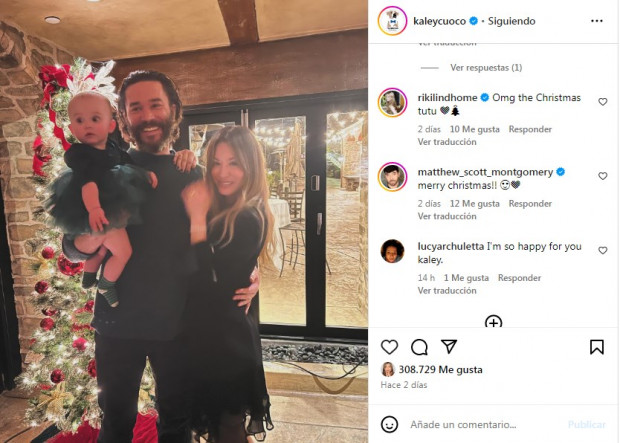 La cálida foto familiar de Kaley Cuoco, a 9 meses del nacimiento de su hija Matilda / www.instagram.com/kaleycuoco