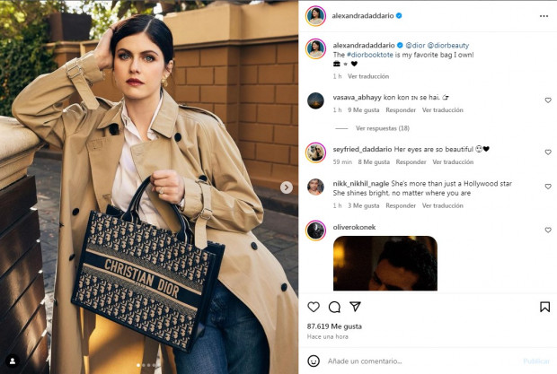 Alexandra Daddario participó de una nueva campaña publicitaria / www.instagram.com/alexandradaddario