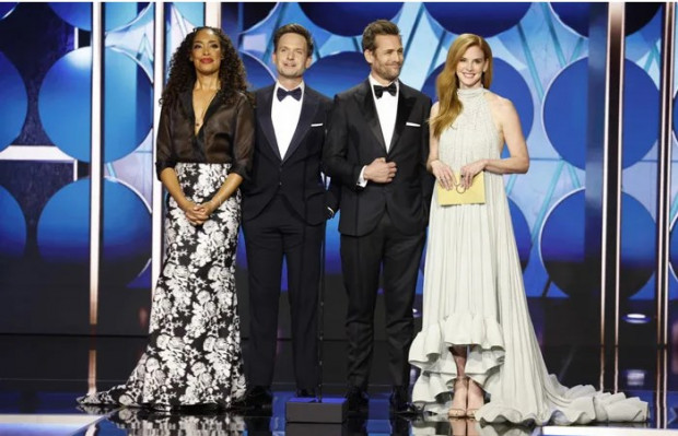 Protagonistas de la serie "Suits" se reunieron en los Globo de Oro, y Meghan Markle fue la gran ausente / www.hola.com