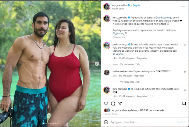 ¿Michelle Carvalho y Pedro Astorga están juntos? / www.instagram.com/mrs_carvalho