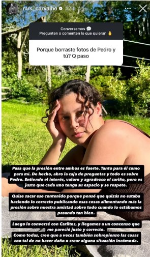 Michelle Carvalho sorprendió al borrar las imágenes junto a Pedro Astorga, y explicó a sus seguidores por qué lo hizo / www.instagram.com/mrs_carvalho