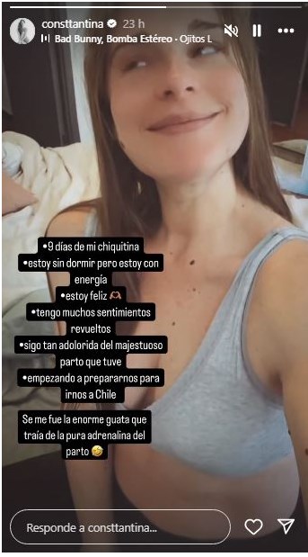 Tanza Varela sorprende por cómo se ve a pocos días de dar a luz a su tercera hija / www.instagram.com/consttantina