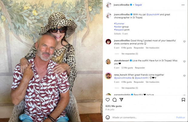 A futuro, tiene programado el estreno de tres nuevas cintas / www.instagram.com/joancollinsdbe