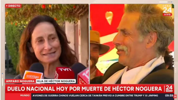 Amparo Noguera sorprendió a los periodistas y habló sobre su padre Héctor, fallecido a los 88 años / www.lacuarta.com