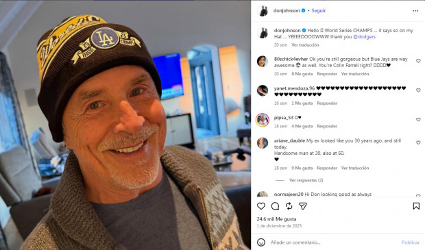 Así se ve el actor a sus 76 años / www.instagram.com/donjohnson