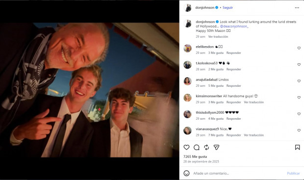 Tras "División Miami", el actor continuó con su carrera, aunque sin el impacto de esa serie / www.instagram.com/donjohnson