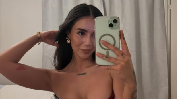 Steffi Méndez y Erick Pulgar
