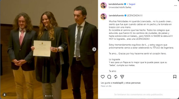 Cristián de la Fuente titulación Laura