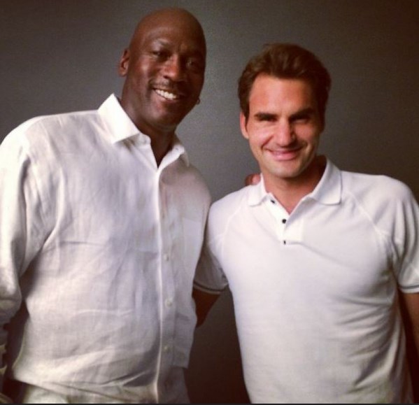 Federer y Michael Jordan / us.as.com