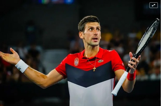"Hice las cosas bien pero me salieron mal", parece estar diciendo Djokovic; el tenista serbio dio positivo de coronavirus / www.lanacion.com.ar
