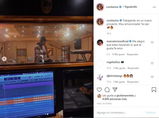 Entre quienes comentaron la publicacion estuvo el "Chino", su propio padre / www.instagram.com/conitarios