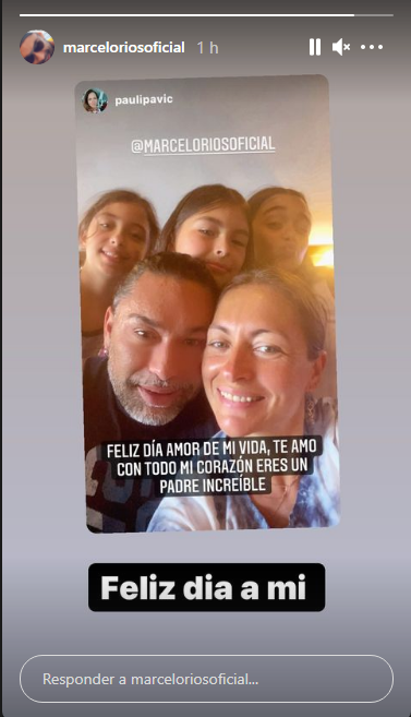 Paula Pavic felicitó a Marcelo "Chino" Ríos por el Día del Padre / www.instagram.com/marceloriosoficial