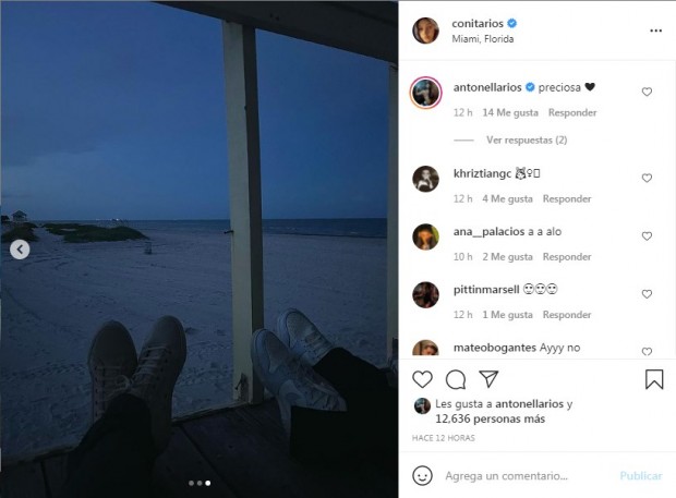 Es que en la segunda foto, la joven aparece con una persona no etiquetada; ¿de quién se trata? / www.instagram.com/conitarios