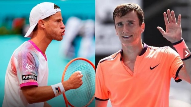 Diego Schwartzman tenia un punto casi perdido, pero se quejó de que un pasapelotas lo distrajo y se repitió el tanto / www.diariouno.com.ar