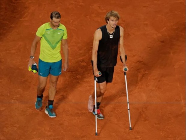 Aleander Zverev, quien se recupera de una dura lesión en el tobillo, aseguró que padece de diabetes tipo 1 desde los 4 años / www.infobae.com