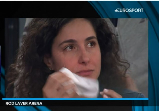 Así reaccionó "Xisca" Perelló, esposa de Nadal, ante la lesión y derrota del manacorí / www.puntodebreak.com