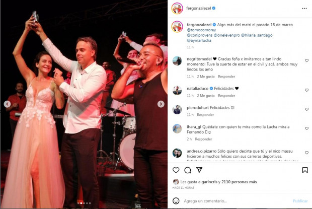 Cumplido 1 mes del acontecimiento, el "Bombardero de la Reina" se encuentra en el momento más feliz de su vida / www.instagram.com/fergonzalezel
