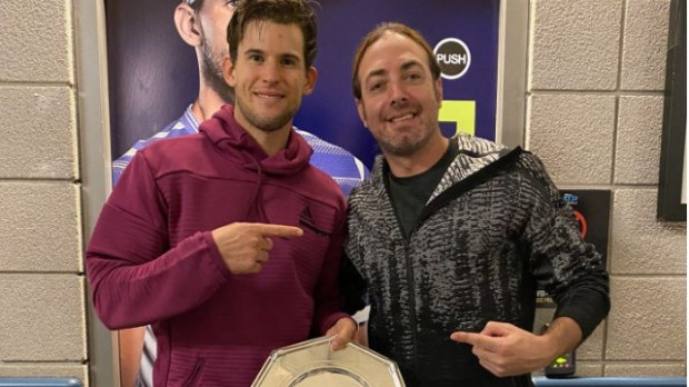 Otros tiempos: Dominic Thiem, muy feliz junto a Nicolás Massú / as.com