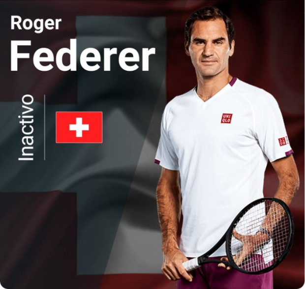 "Inactivo": Así aparece Roger Federer en la ATP, en una situación esperable pero que, igualmente, lastimará a sus seguidores / www.atptour.com