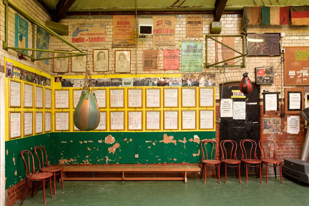 Accolades- The wall of honour at Repton Boxing Gym