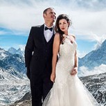 Fotos de la boda más extrema de todas: Fue en la cima del Monte Everest