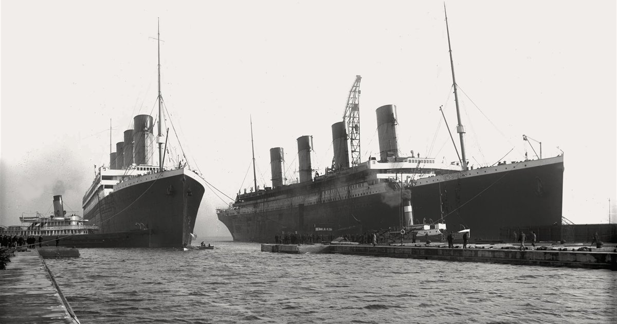 El Oyimpic y el Britannic, los dos hermanos del Titanic. 
