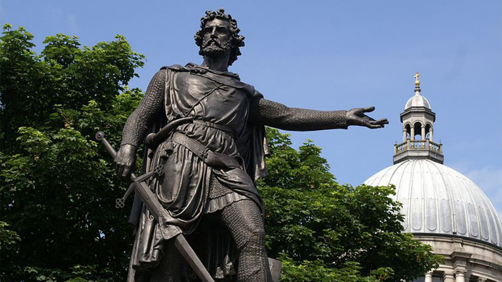 Monumento a William Wallace en la ciudad de Aberdeen, Escocia. 