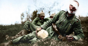 wounded german soldiers