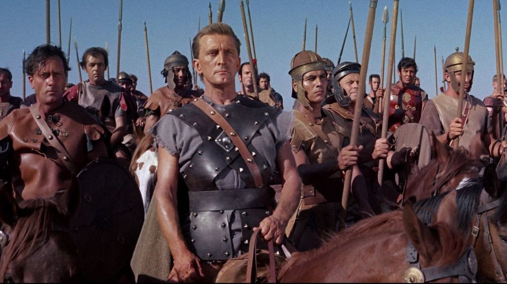 El actor Kirk Douglas en su rol más recordado: "Espartaco" (1960).