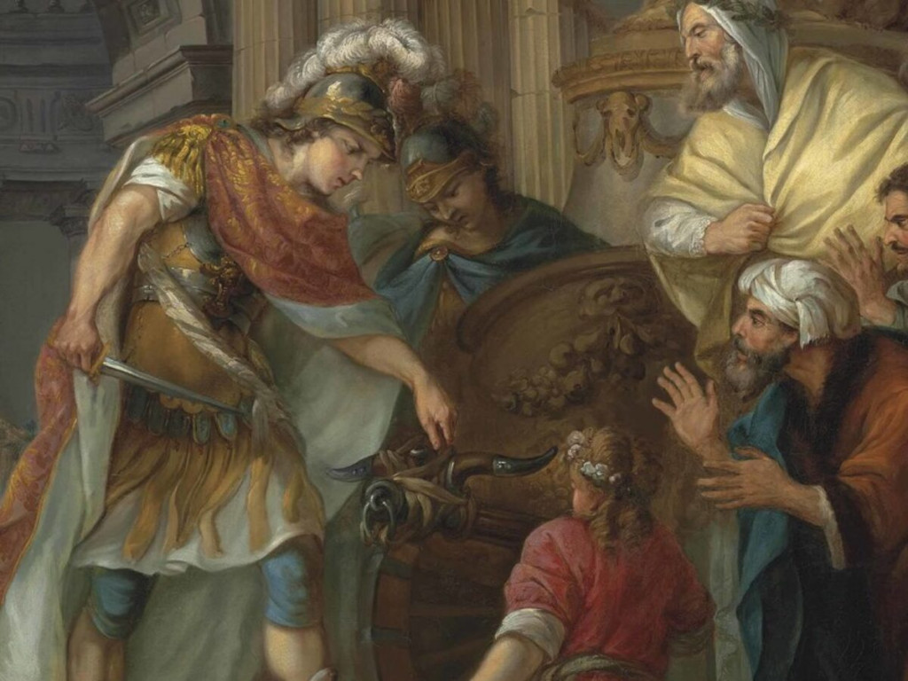 Alejandro-cortando-el-nudo-gordiano-segun-un-pintor-frances-anonimo-del-siglo-XVIII-1200x900