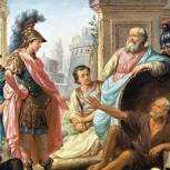 El insólito encuentro entre Alejandro Magno y el filósofo Diógenes el Cínico