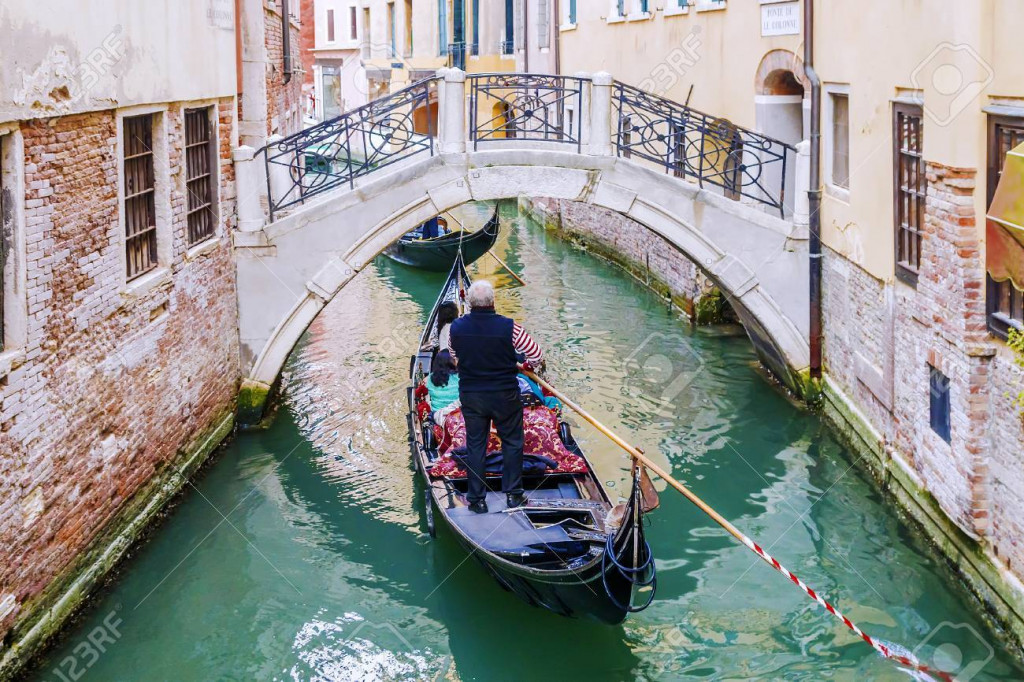 Gondolas in Venice, italy