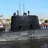 Submarino argentino desaparecido: Detectan objeto a 300 km de la costa