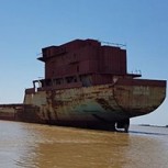 Un supuesto “barco fantasma” emerge de la nada y asustados lugareños logran fotografiarlo
